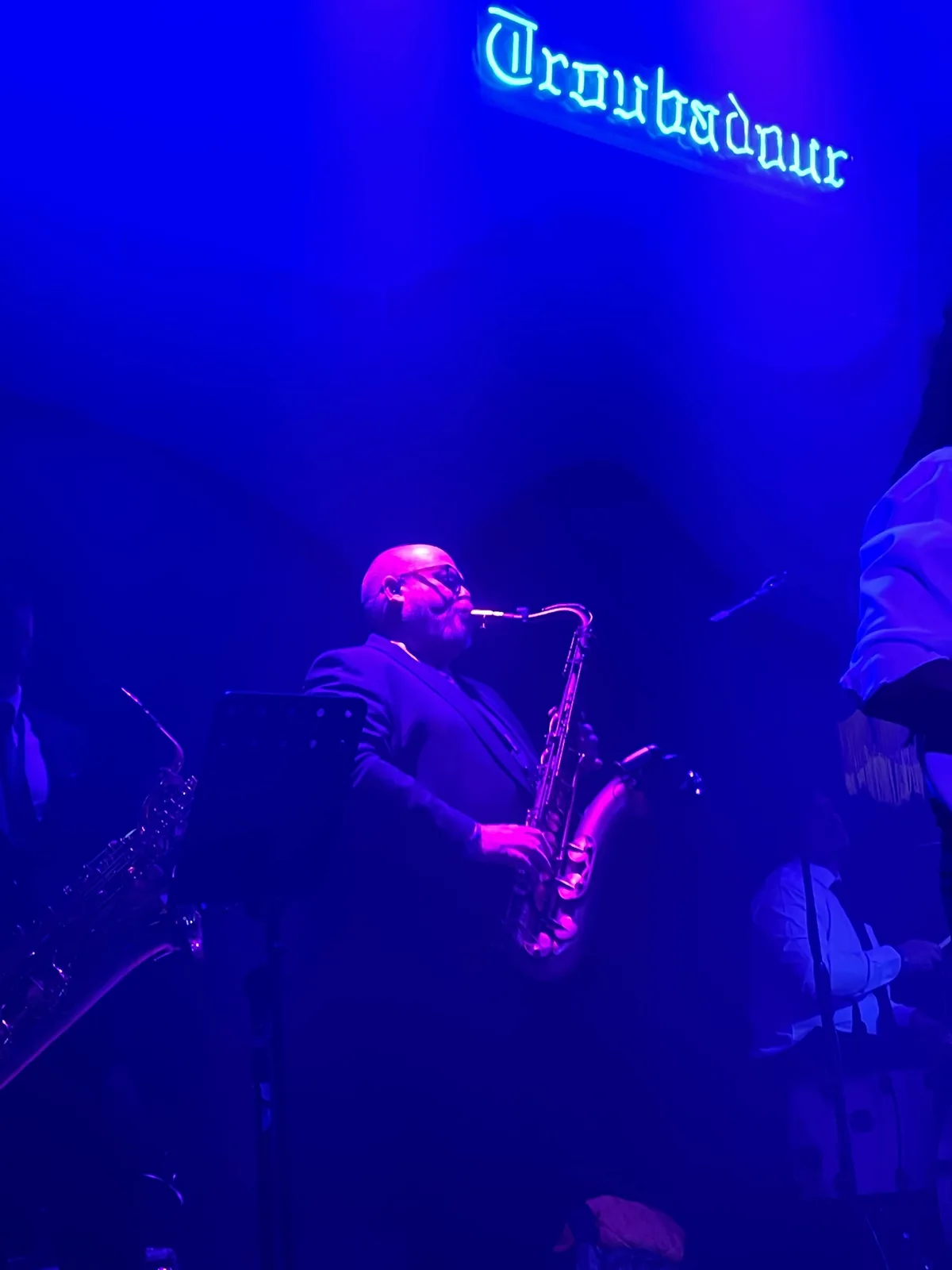 Steve Wilson performing live on saxophone