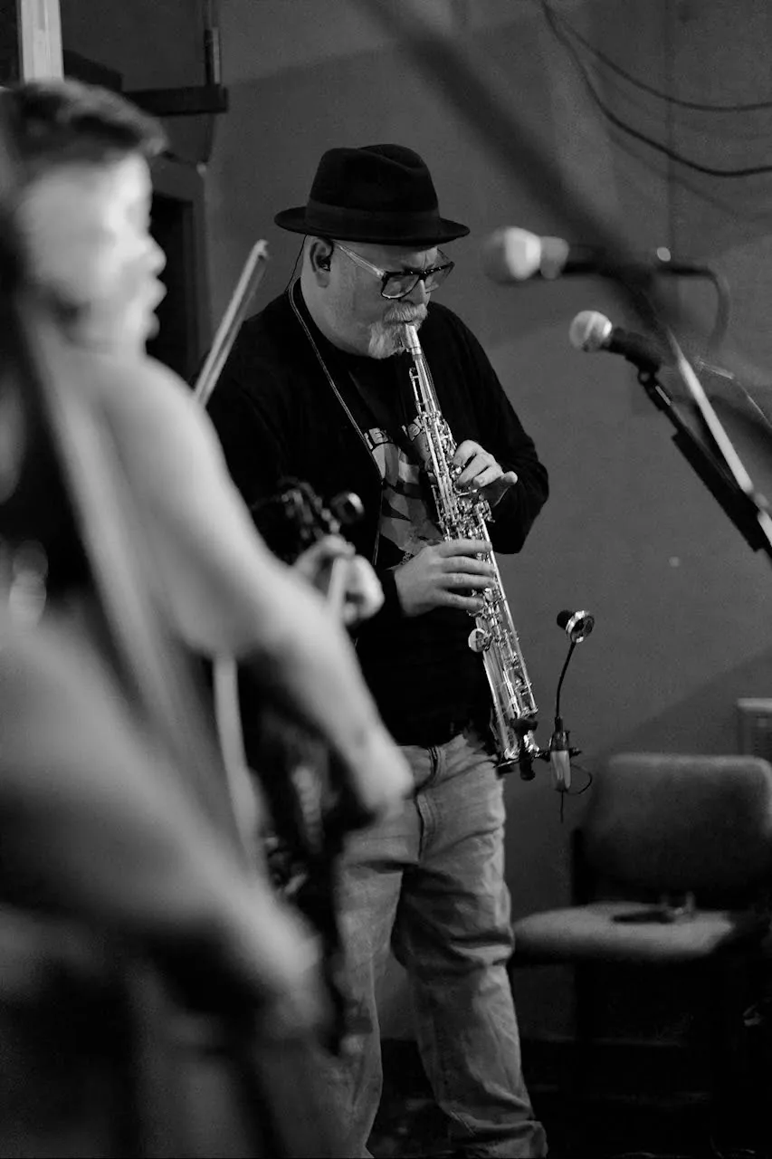 Steve Wilson performing live on saxophone