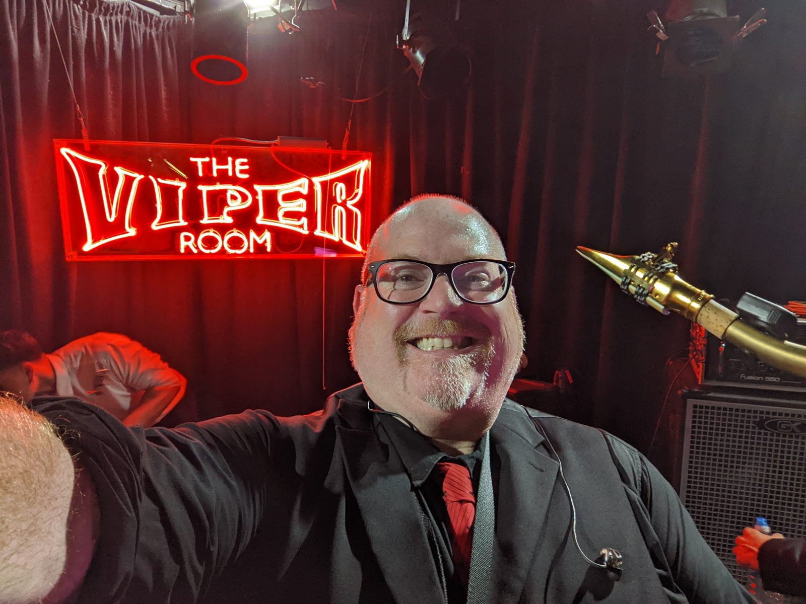 Steve Wilson taking a selfie outside The Viper Room