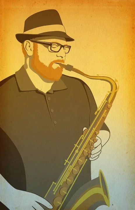 Steve Wilson performing live on saxophone