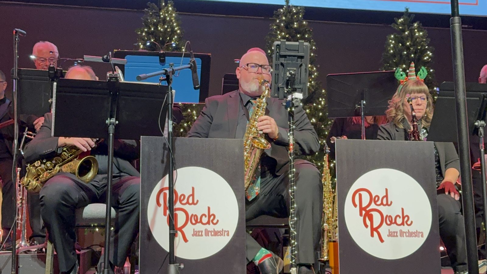 Red Rock Jazz Orchestra holiday concert with Steve on sax