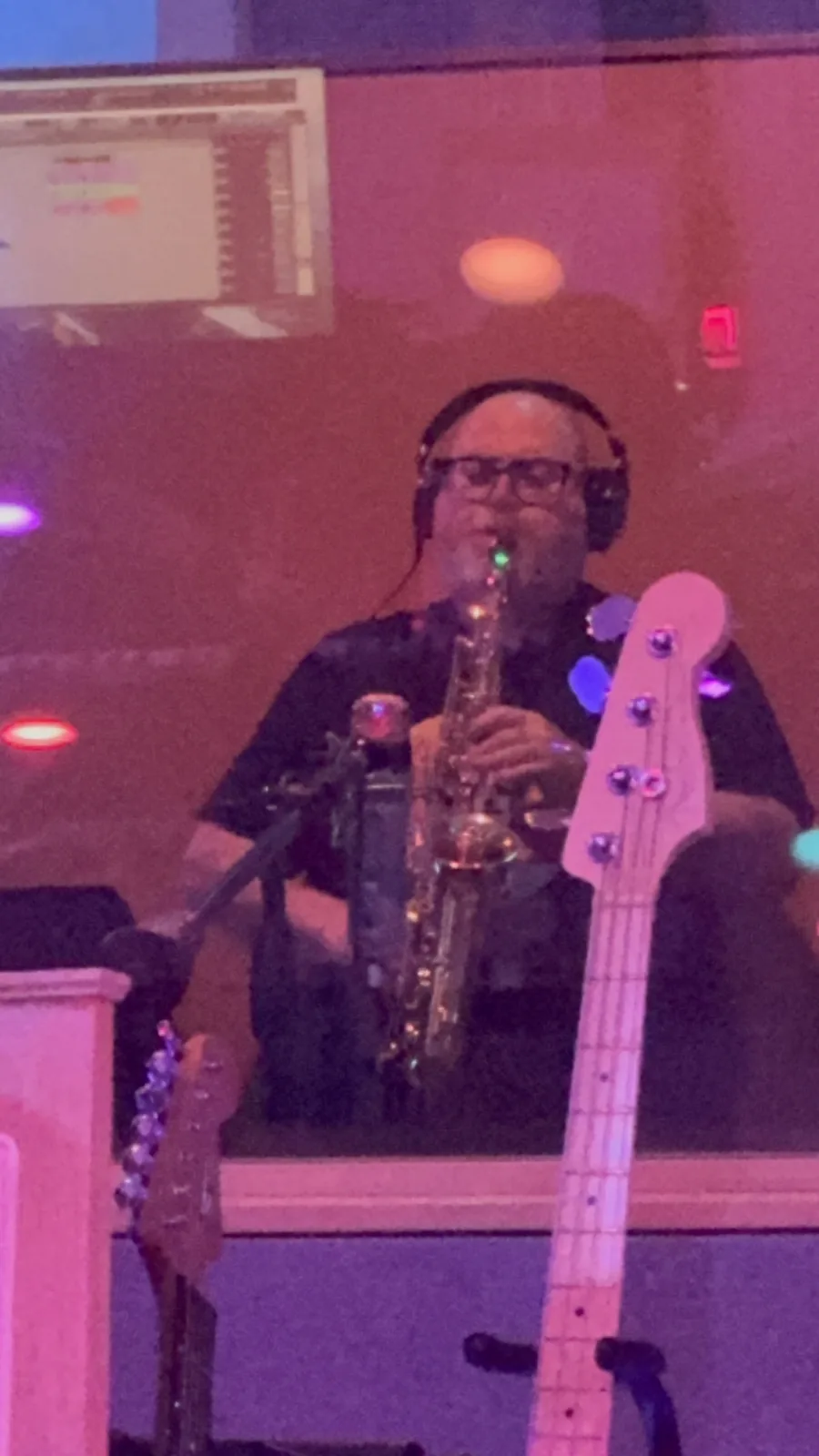 Steve Wilson performing live on saxophone