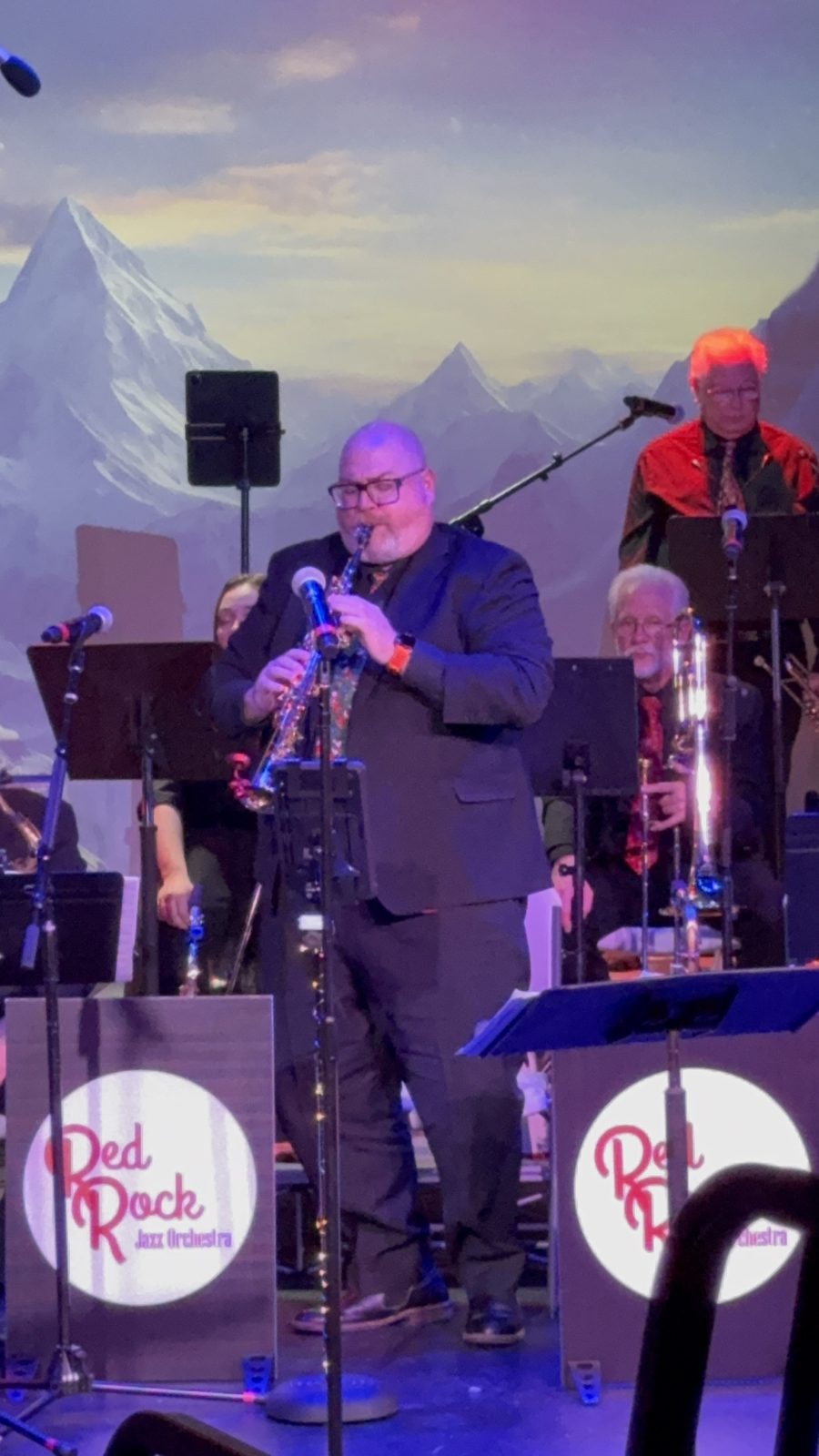 Steve Wilson performing with the Red Rock Jazz Orchestra