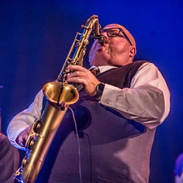 Steve Wilson performing live on saxophone